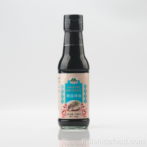 Poisson sauce à la vapeur soja bouteille de verre 150ml